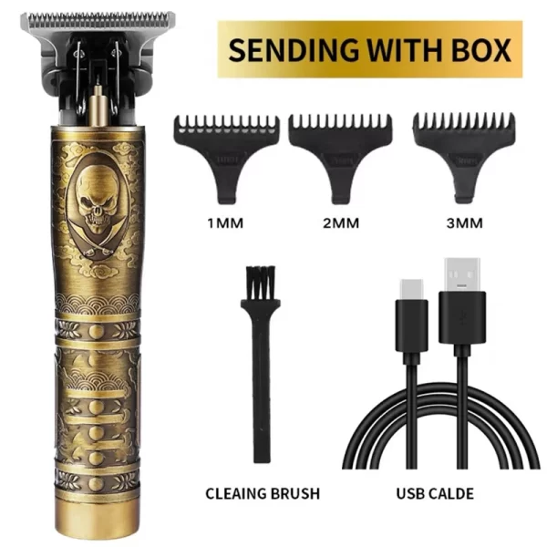 Máquina De Cortar Cabelo/barba Designer Profissional Cor Dourado 110v/220v - Image 9