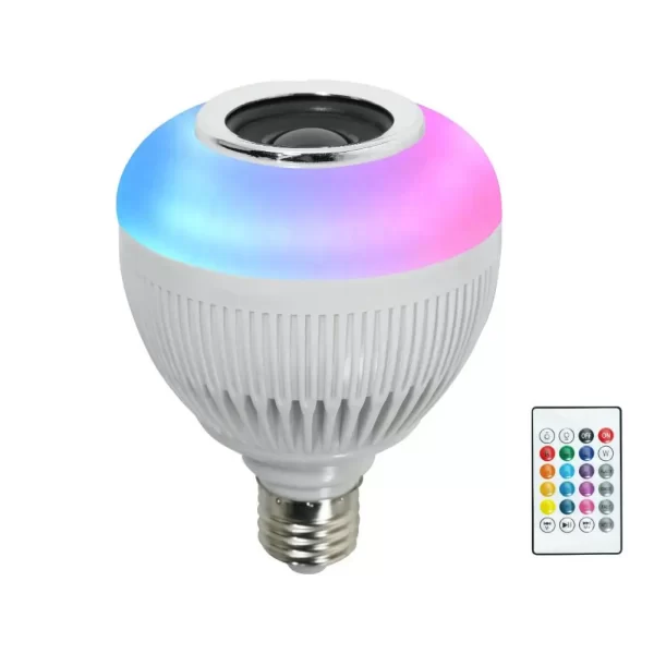 Lâmpada Led Com Bluetooth Para Música Som + Controle Cor da luz - Image 6